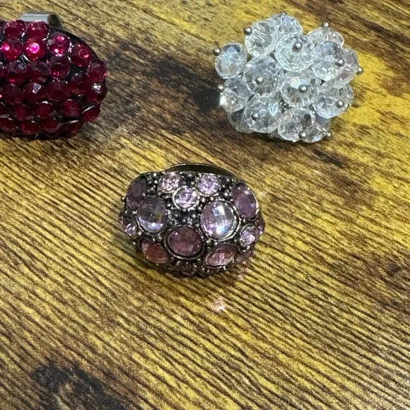 Colorful Gemstone Cluster Rings - Picture 2 of 5
